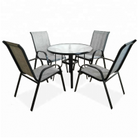 hot sales cheap set outdoor chaise lounger garden table set dinging table and dining chair set