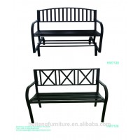 Modern outdoor steel rocking glider park bench/ patio park long swing chair/garden furniture