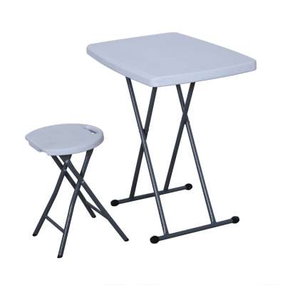 High portable folding stool for bar table