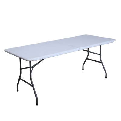 2020 presold white plastic 6ft rectangle folding dining table (blow mould, HDPE, outdoor,banquet,camping)