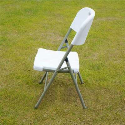 popular cheap durable lightweight white garden plastic folding chair beach chair(blow mould, HDPE, outdoor,banquet,camping)